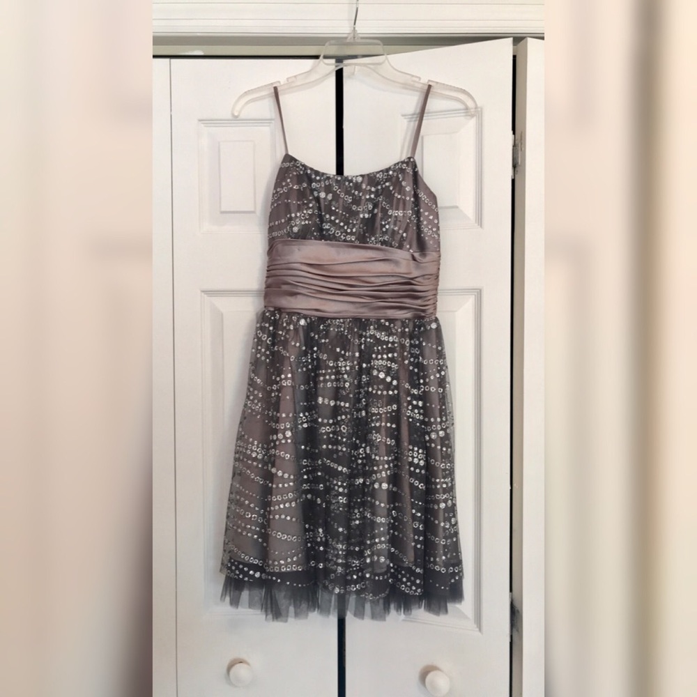Silver semi formal